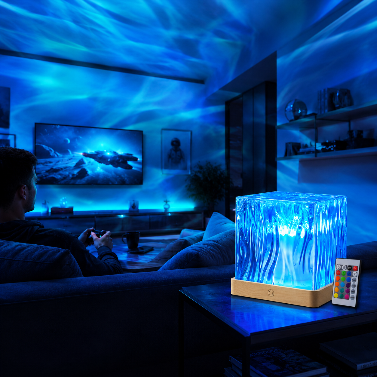 Aurora Galaxy Star Projector Night Light