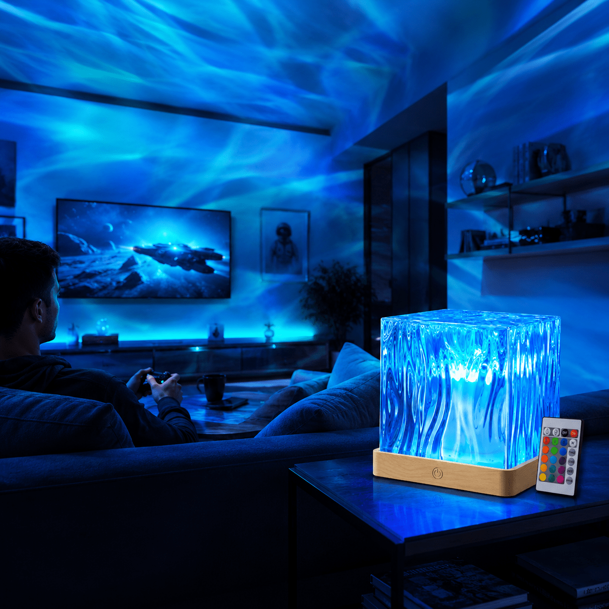 Aurora Galaxy Star Projector Night Light - Lumora