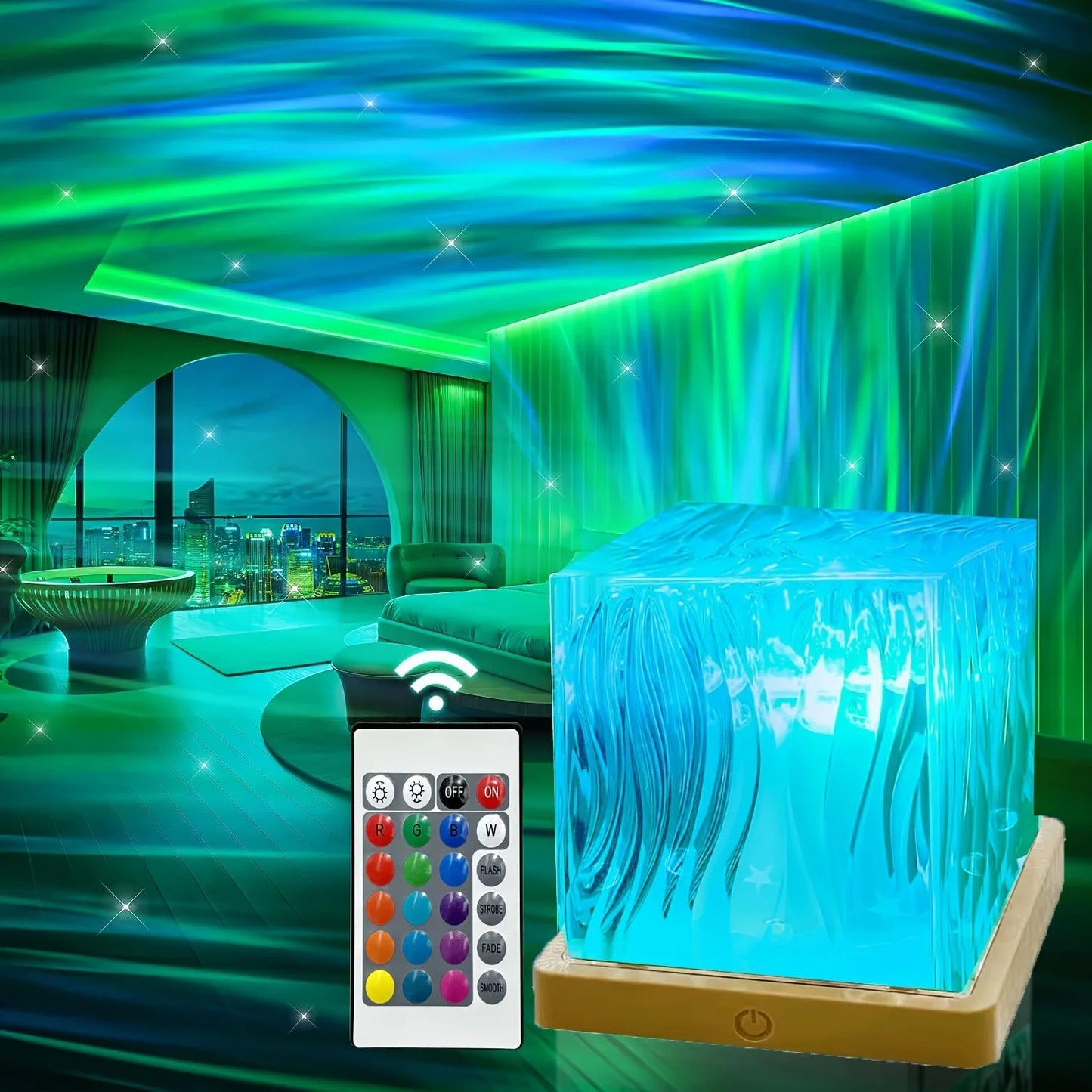 Aurora Galaxy Star Projector Night Light - Lumora